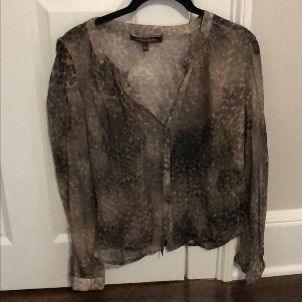 Cynthia Steffe leopard top